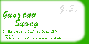 gusztav suveg business card